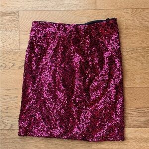 H&M Glittering Pink Sequin Mini Skirt